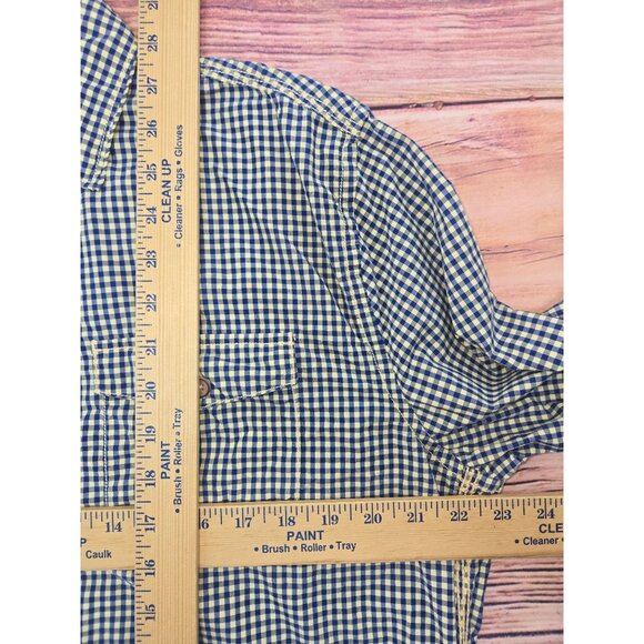 Robert Graham Mens Long Sleeve Button-Down Shirt XL Blue & Yellow Checkered - Picture 9 of 9